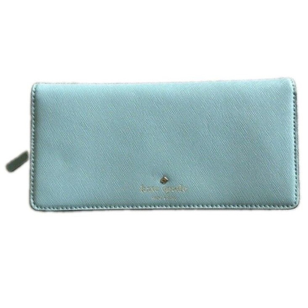 Kate Spade New York Cedar Street Carmilla Leather Wallet Turquoise Blue